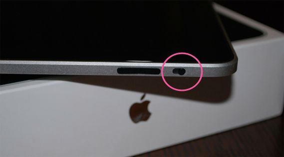 Zamieszanie z przyciskiem do wyciszania dźwięku w iPadzie 2