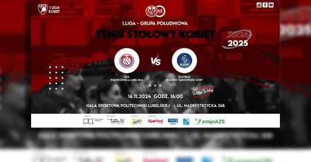 Tenis stołowy na najwyższym poziomie. AZS Politechnika Lubelska podejmuje Płotbud Skarbek