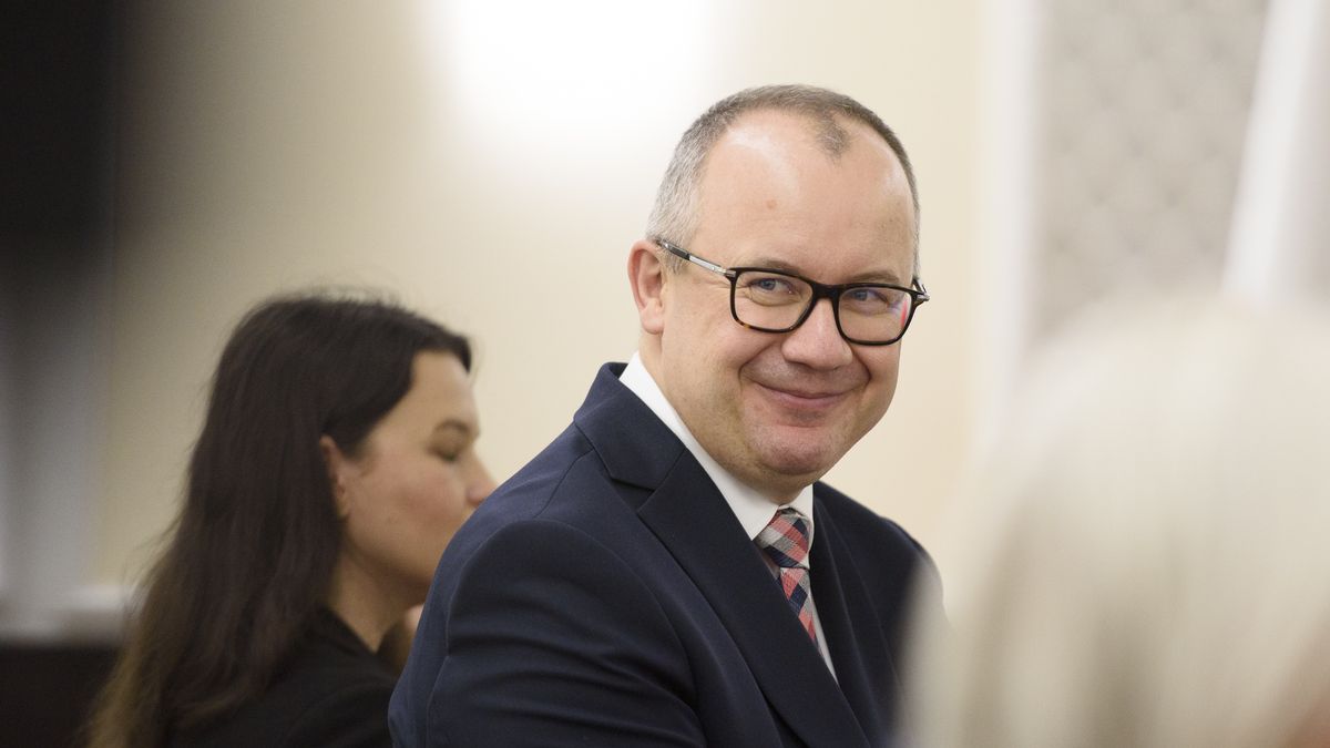 Polish Minister of Justice Adam Bodnar smiles during the weekly ministerial meeting in Warsaw, Poland, on October 8, 2024. (Photo by Aleksander Kalka/NurPhoto via Getty Images)