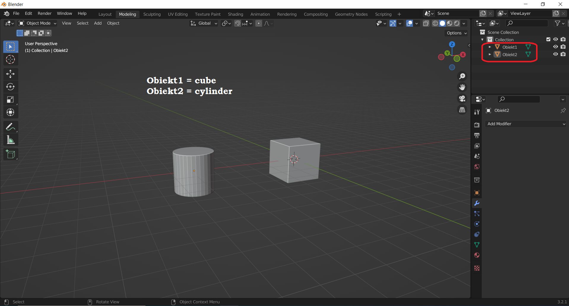 Tworzymy obiekty, nadajemy im nazwy