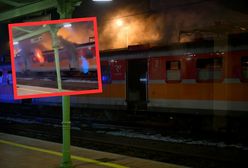 Pożar na dworcu w Nowym Sączu. Zapalił się wagon pasażerski