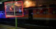 Pożar na dworcu w Nowym Sączu. Zapalił się wagon pasażerski
