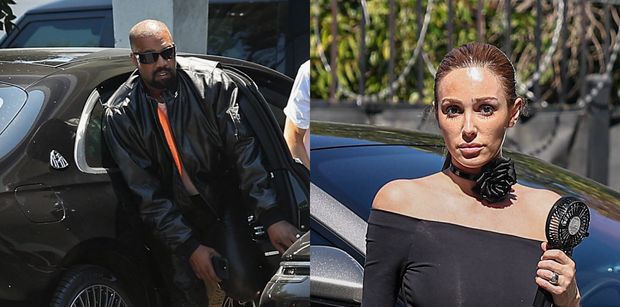 Odziana w OBCISŁE body Bianca Censori przyłapana na planie sesji zdjęciowej. Nie zabrakło Kanye Westa (ZDJĘCIA)