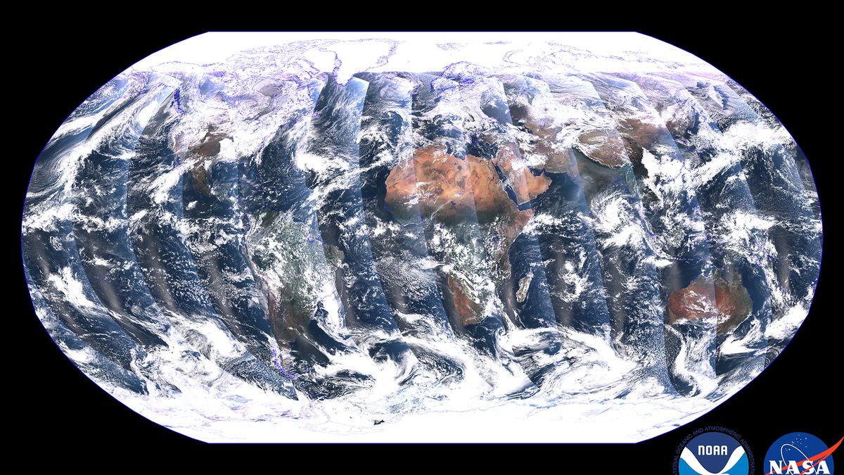 Mozaika powstała na podstawie zdjęć z NOAA-21.
