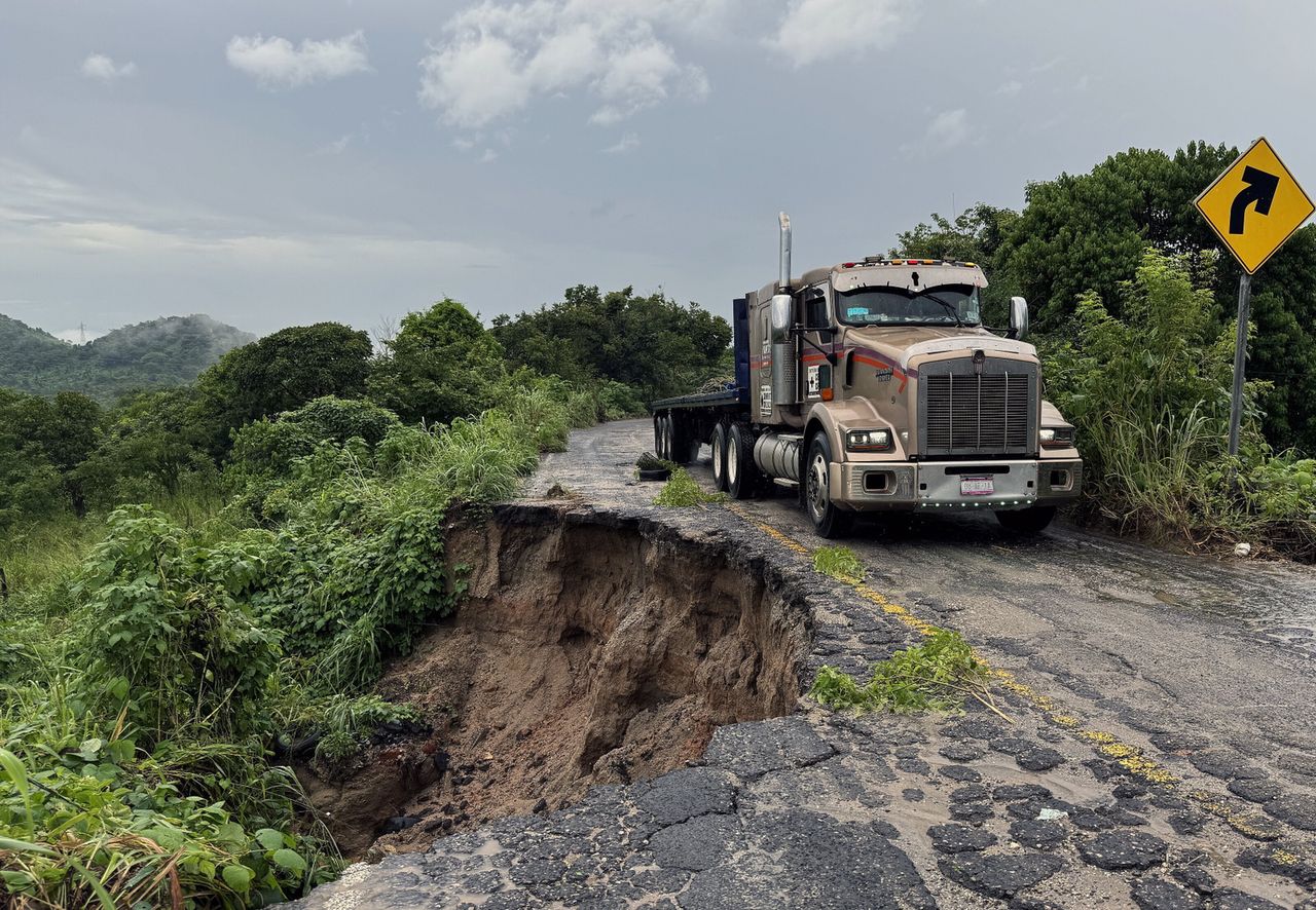 The effects of the natural disaster include dangerous landslides among others.