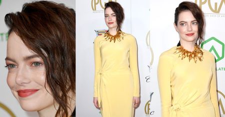 Emma Stone prezentuje nowy kolor włosów na rozdaniu nagród