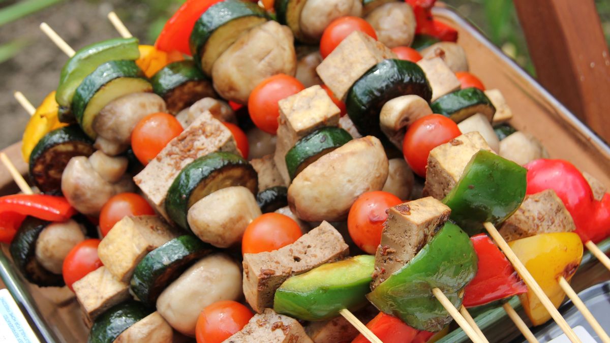 Szaszłyki z tofu