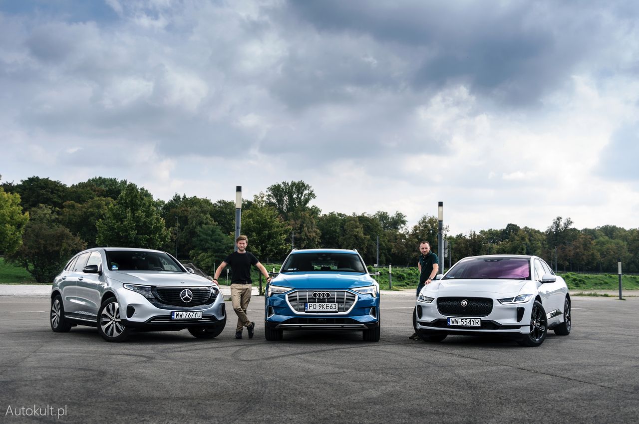 Jaguar I-Pace kontra Mercedes EQC i Audi e-tron: porównanie (fot. Mariusz Zmysłowski)