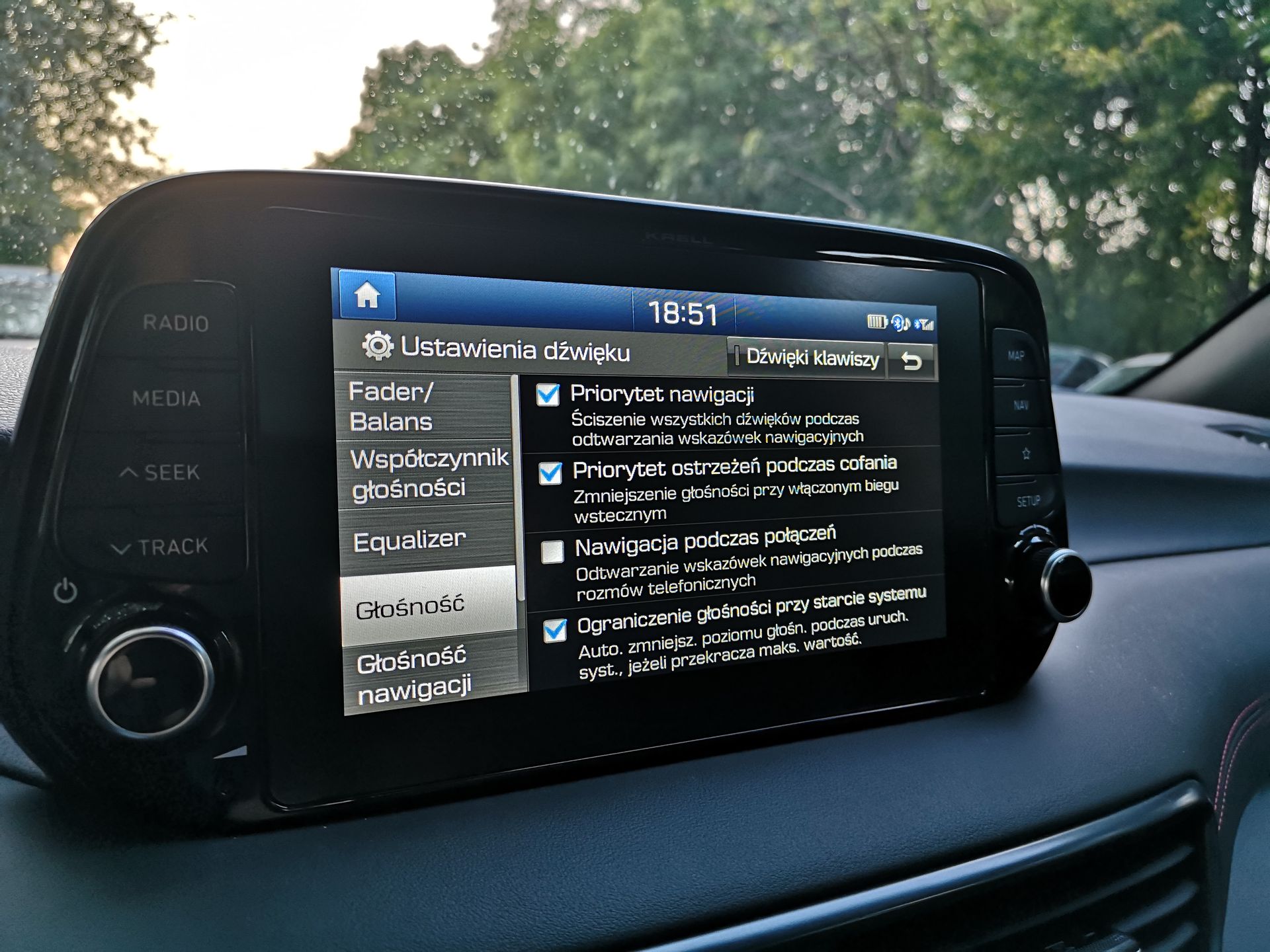 Hyundai Tucson N-Line: System nagłośnienia Krell 8