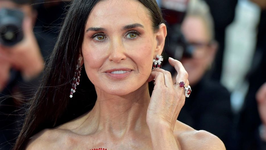 Demi Moore na festiwalu filmowym w Cannes