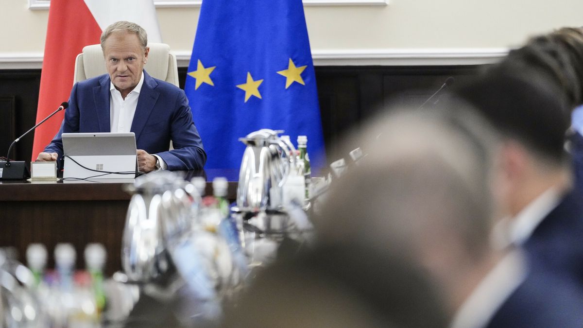 Posiedzenie rz?du
13.05.2025 Warszawa Posiedzenie Rady Ministrow fot. Marysia Zawada/REPORTER
N/z: Donald Tusk
Marysia Zawada/REPORTER