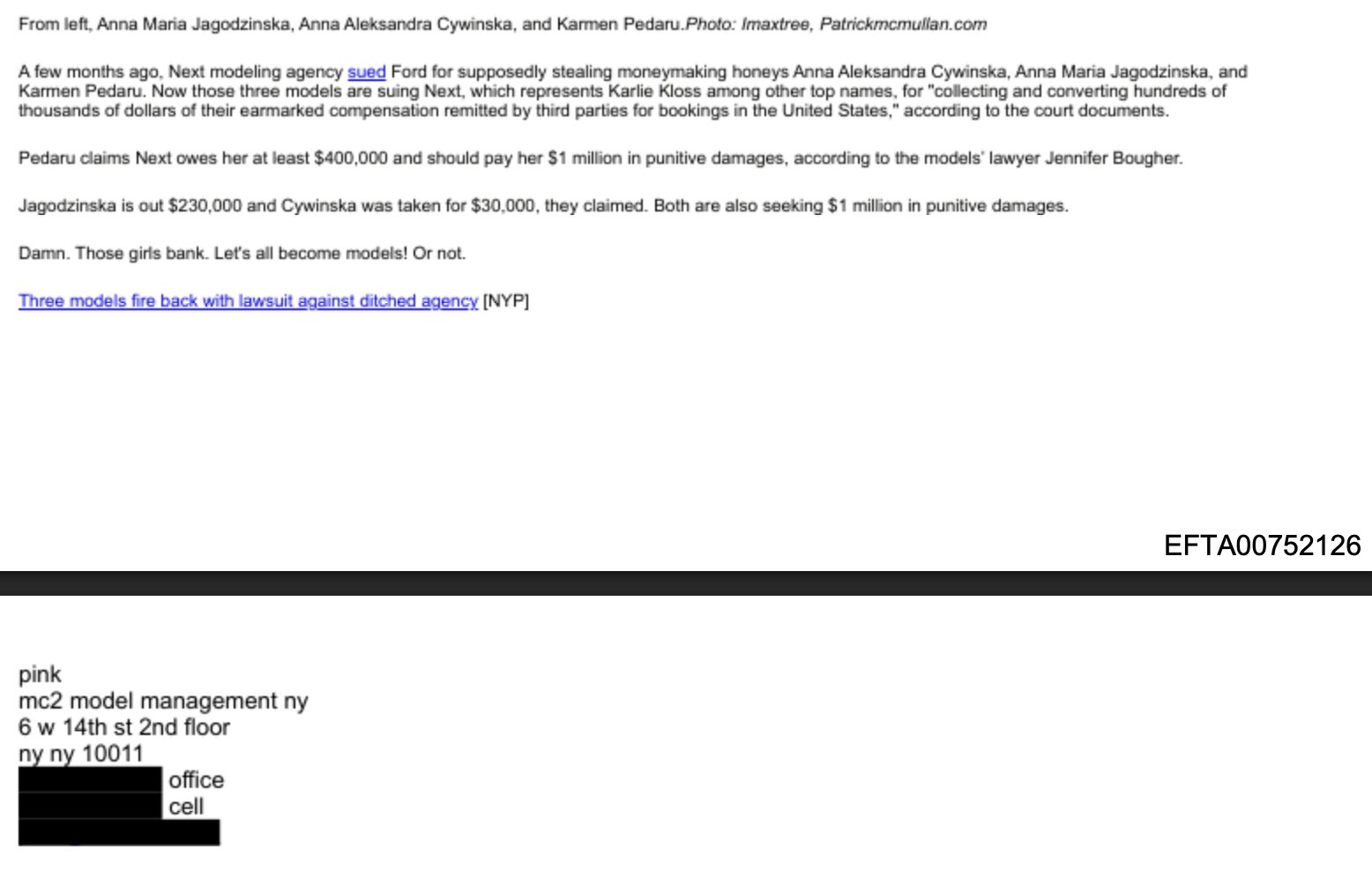 Ujawniony e-mail z 24 listopada 2010 roku