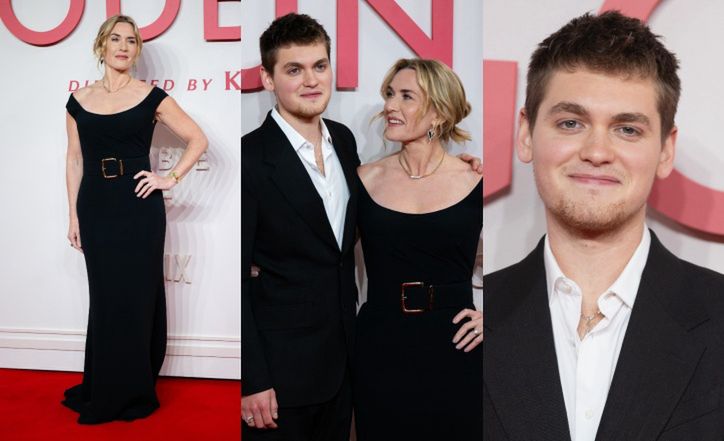 Kate Winslet z synem na premierze filmu "Goodbye June"