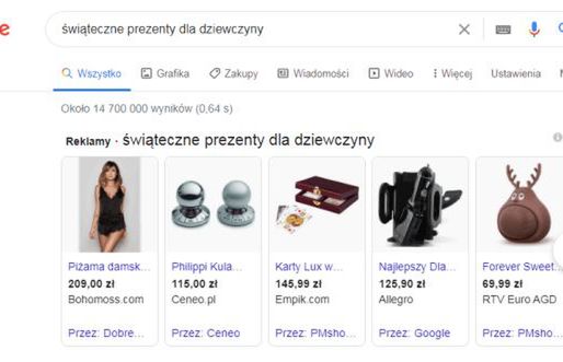 Święta w wyszukiwarce Google: Najpopularniejsze prezenty dla partnerek i rodziny