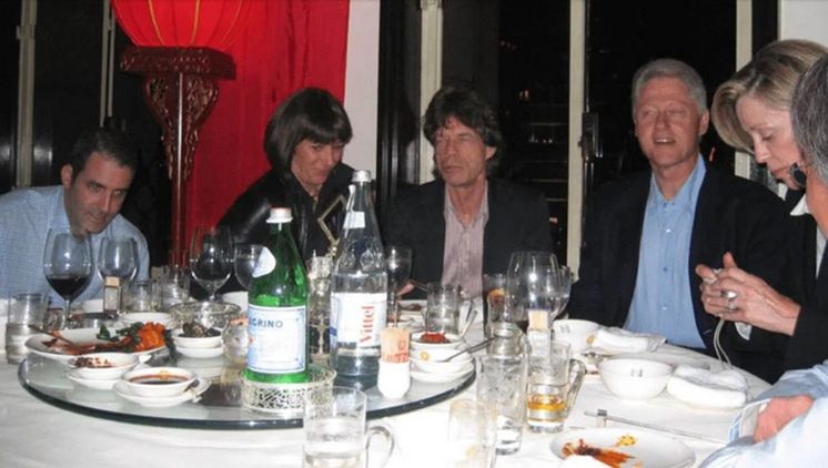 Mick Jagger i Bill Clinton