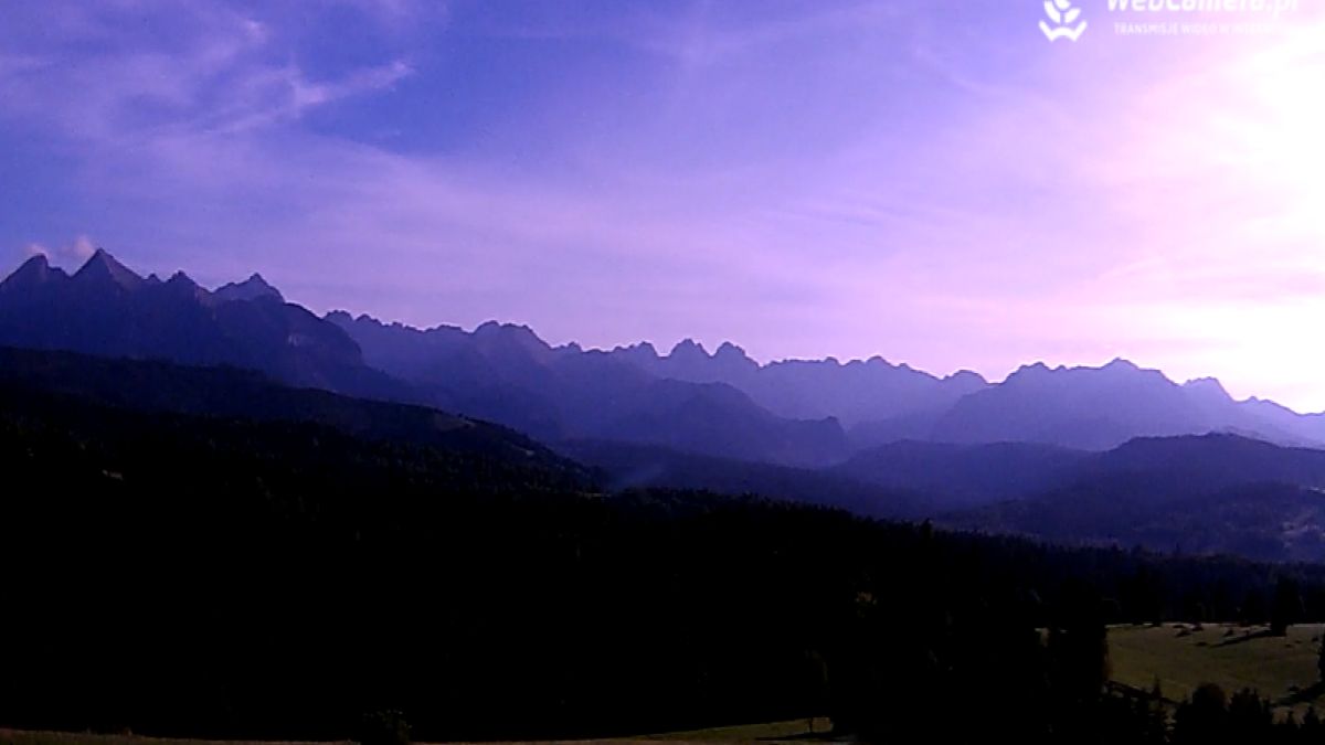 Widok na panoramę Tatr