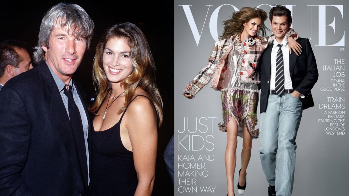 Córka Cindy Crawford i syn Richarda Gere'a ZAPOZOWALI w "Vogue"