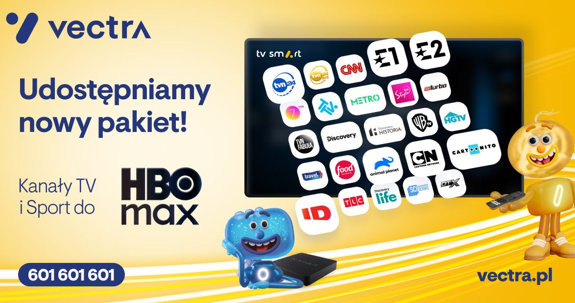 Vectra pierwszym operatorem z najszerszym pakietem HBO Max