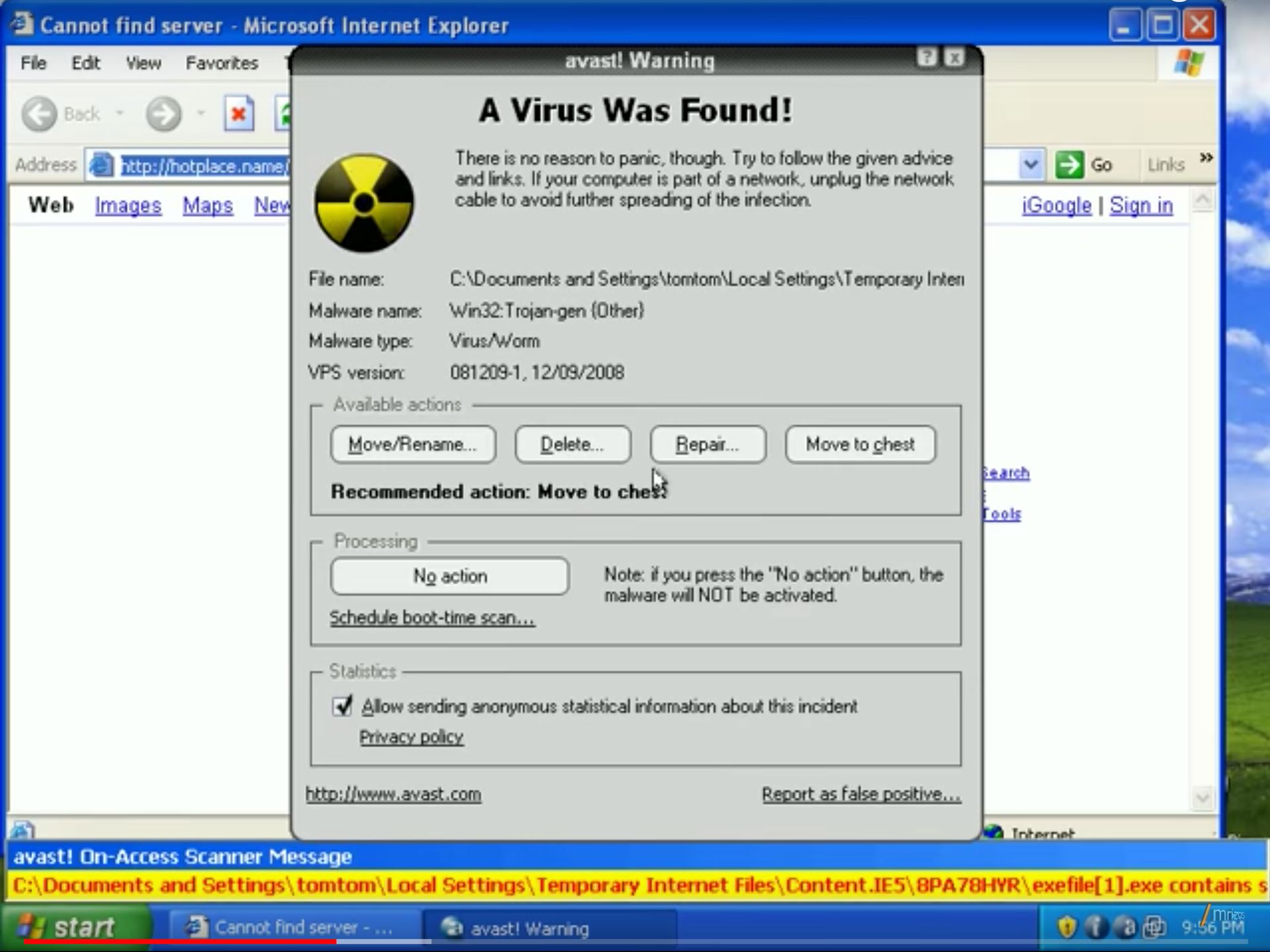 Avast 4.8, rok 2008. Źródło: mrizos