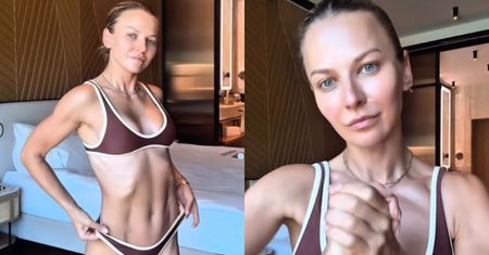 Anna Lewandowska prezentuje ZABÓJCZĄ sylwetkę w brązowym bikini