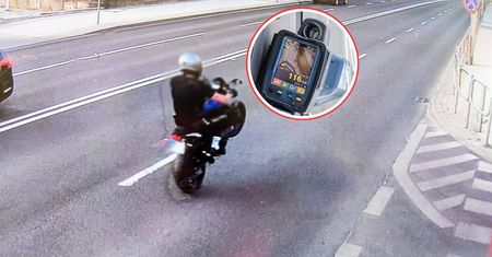 Gnał na jednym kole. To dopiero początek. Tyle pokazał miernik policji