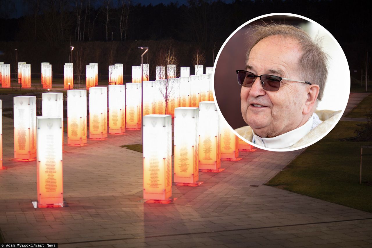 Nocna iluminacja o. Rydzyka. "Park wygląda przepięknie"  