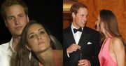 Księżna Kate z głębokim dekoltem i książę William z bujną czupryną. Tak imprezowali jako narzeczeństwo (STARE ZDJĘCIA)