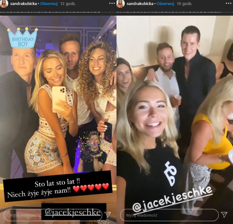 Sandra Kubicka świętuje urodziny Jacka Jeschke