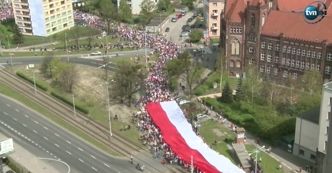 "Marsz Wkurzonych" zwolenników KOD w Gdańsku