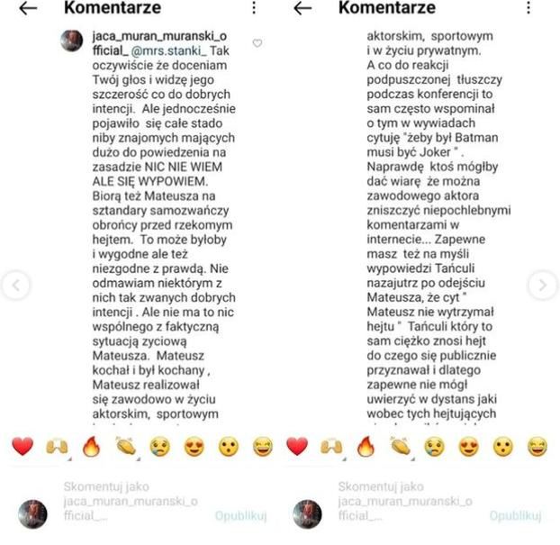 Jacek Murański o śmierci swojego syna