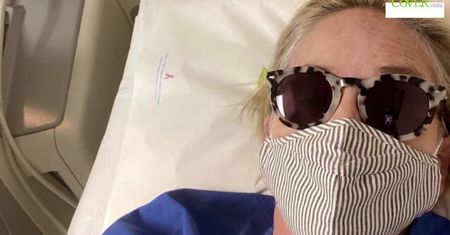 Sharon Stone zaszczepiona na koronawirusa.