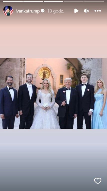 Ivanka Trump pokazała zdjęcia z wesela Tiffany