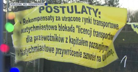 Protest branży transportowej od Korczowej po Szczecin