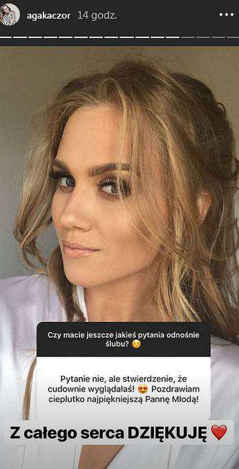Agnieszka Kaczorowska pokazała nowe zdjęcia ze swojego ślubu