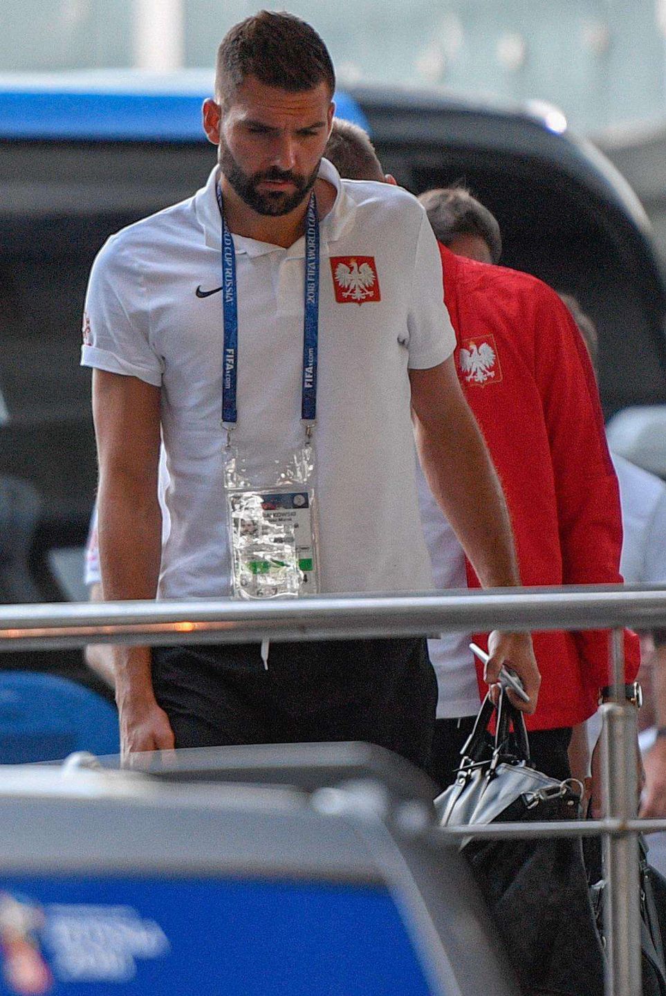 Smutny Bartosz Białkowski po meczu Polska-Kolumbia na Mundialu 2018