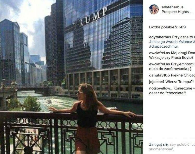Edyta Herbuś na wakacjach w USA