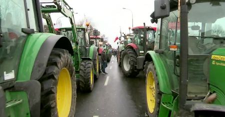 Protest rolników w Warszawie. Najpierw kolumna ciągników, potem przemarsz przez centrum