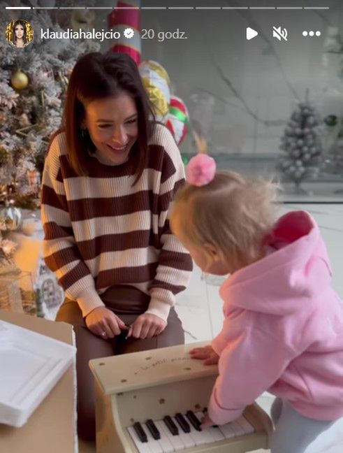 Klaudia Halejcio pokazała świąteczne dekoracje w willi