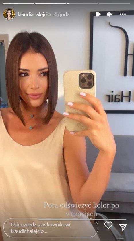 Klaudia Halejcio postawiła na ostre cięcie