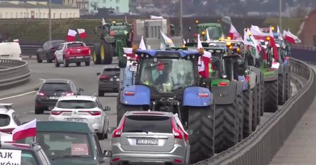 Protest rolników w Szczecinie. Zapowiedzieli, że zostaną tu przez miesiąc