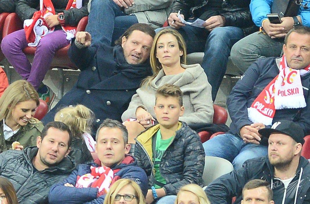 Małgorzata Rozenek i Radosław Majdan na meczy Polska-Gibraltar
(Fot. ONS)