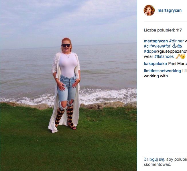 Marta Grycan na Instagramie