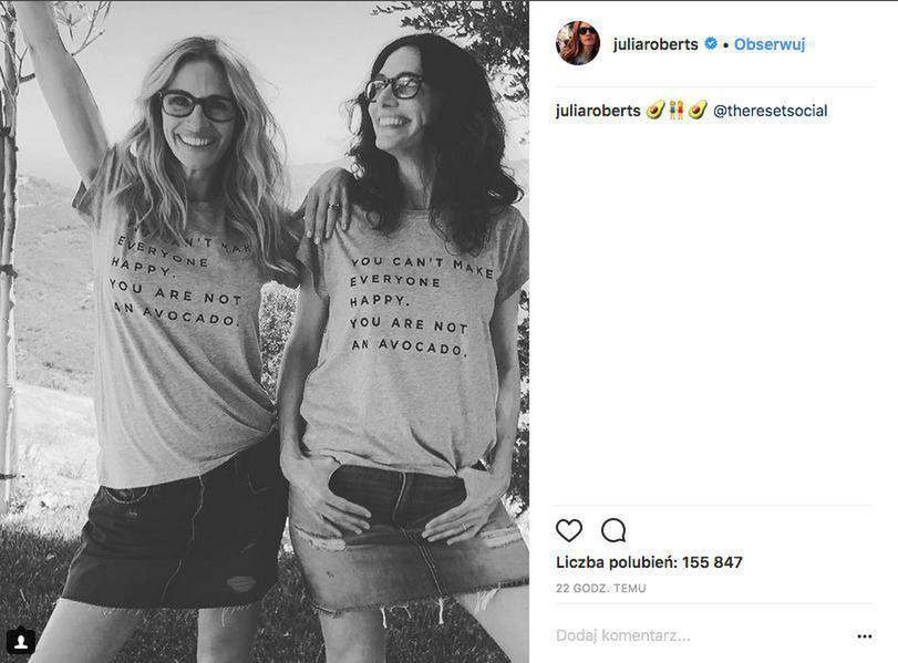 Julia Roberts ma profil na Instagramie