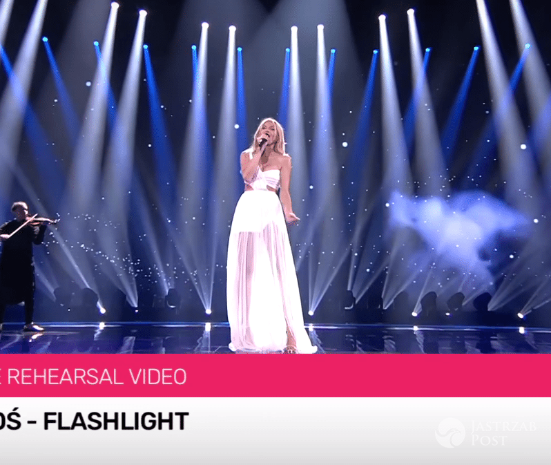 Kasia Moś podczas drugiej próby na Eurowizję 2017