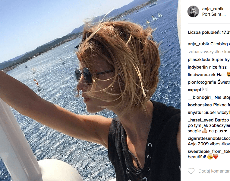 Anja Rubik w Saint Tropez