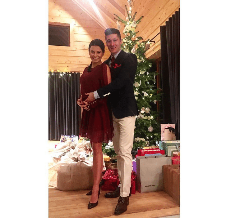 <h2>1. Anna i Robert Lewandowscy - najlepsze zdjęcia ze świąt gwiazd</h2>