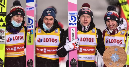 Polscy skoczkowie z brązowymi medalami MŚ w konkursie drużynowym!