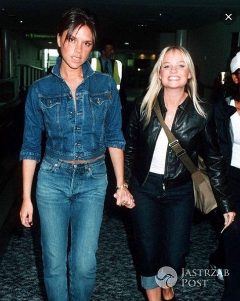 Victoria Beckham i Emma Bunton - stare zdjęcie