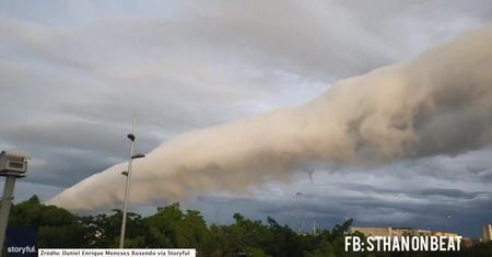 Wyjątkowe zjawisko meteorologiczne pojawiło się nad meksykańskim miastem