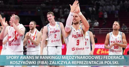 Spory awans koszykarskiej reprezentacji Polski w rankingu FIBA